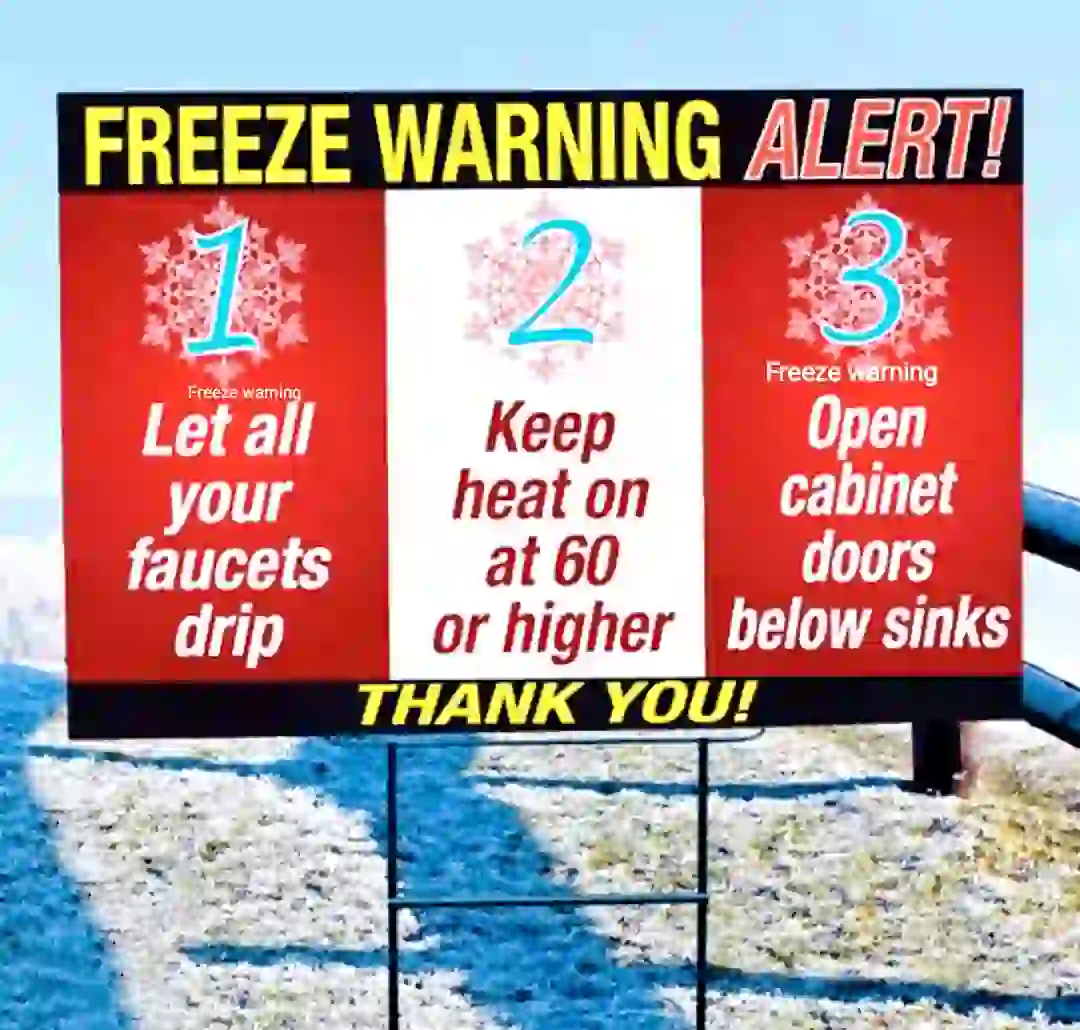 Freeze warning